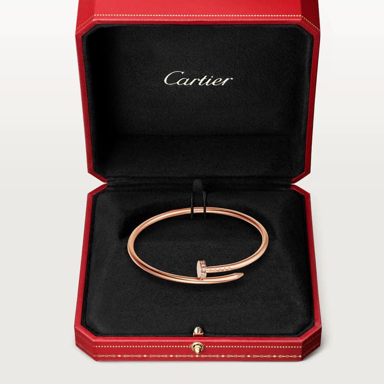 Vòng Đinh Cartier Vàng Hồng Kim Cương 2.5mm - EIRA DIAMOND JEWELRY®